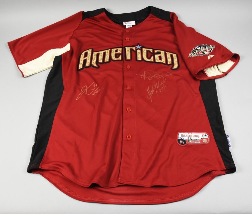 2011 American League Player Signed Game Jersey (1 of 5)