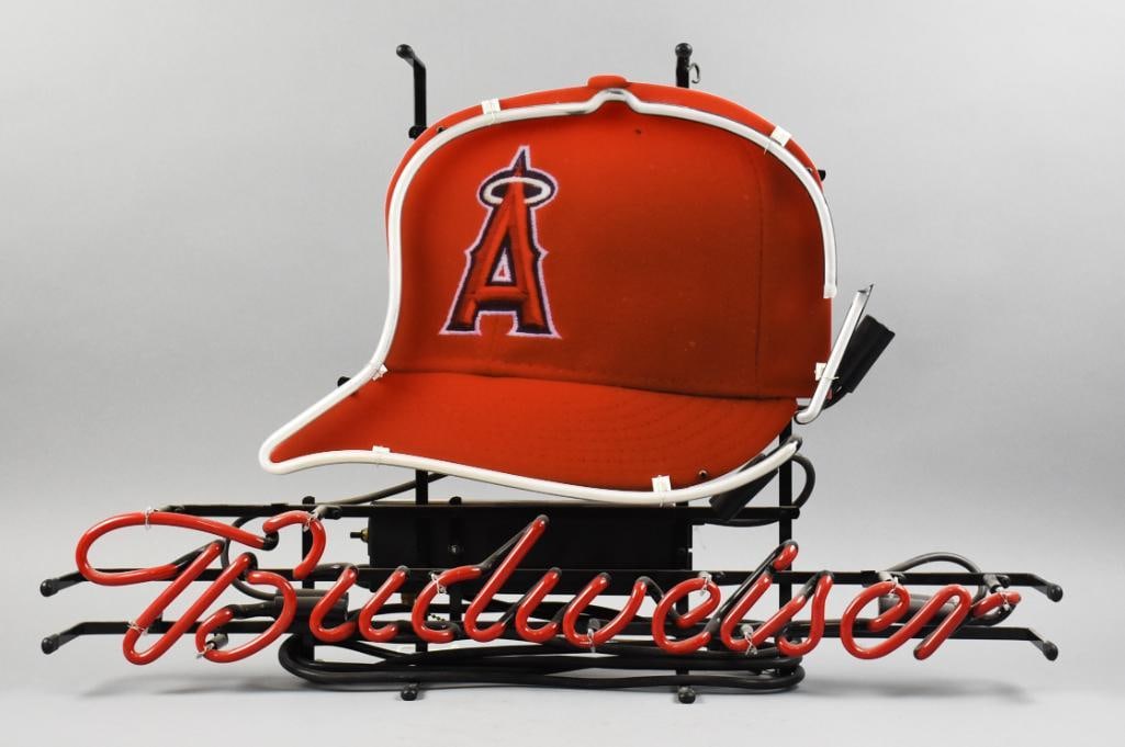 2009 Los Angeles Angels of Anaheim Neon Budweiser Sign (1 of 5)