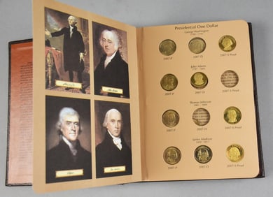US Presidential $1 One Dollar Coins 2007 - 2011, 59 Coins