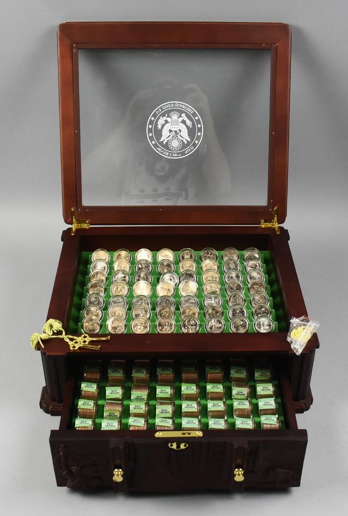 Danbury Mint Never Circulated US State Quarters, Ornate Case (1 of 10)