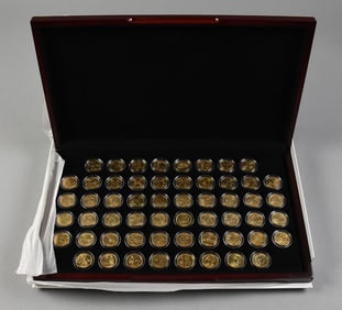 1999 to 2009 United States Gold Plated Quarters, In Case