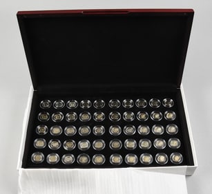 (50) Roosevelt Dimes in Display Case