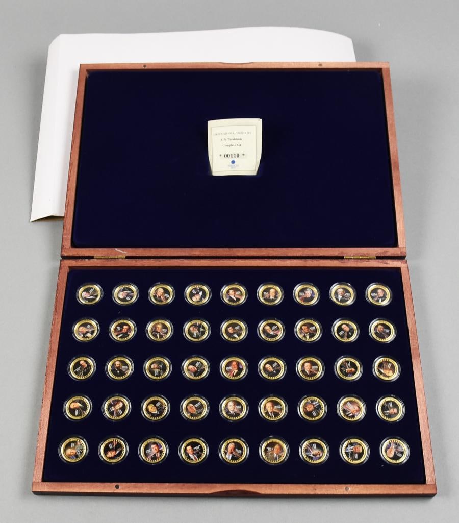 American Mint US Presidents 24K Gold, Color Coin Collection (1 of 9)