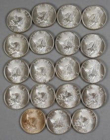 (19) Sunshine Mining 999 Fine Silver Eagles Troy Ounce