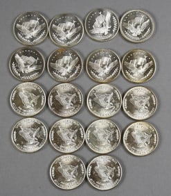 (18) Silver Trade Units 999 Fine, One Troy Ounce Each