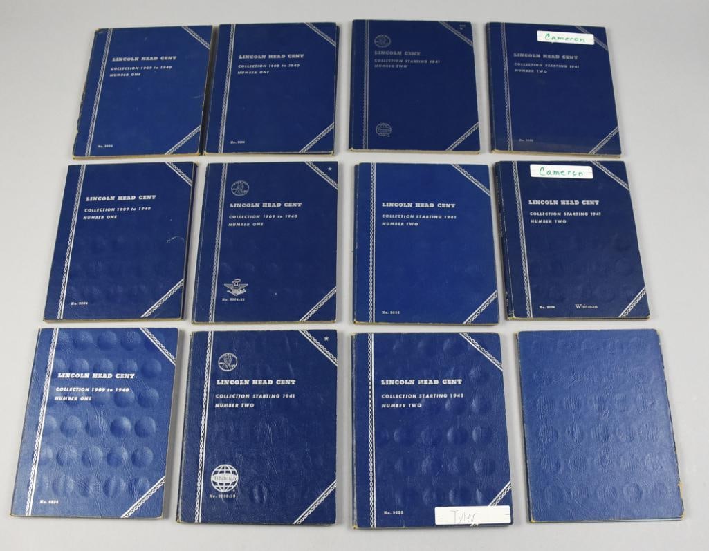 (12) US Mint Lincoln Head Cent Collection Books (1 of 8)