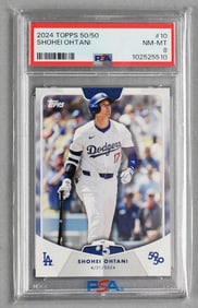 2024 Topps Shohei Ohtani 50/50 PSA 8 NM-MT Graded Trading Card