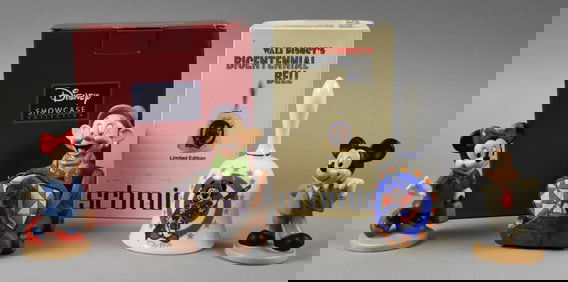 Enesco Disney Mickey Bell Minnie Figurines