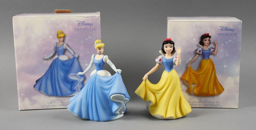 Disney Showcase Cinderella, Snow White Bisque Figurines MIB (1 of 5)