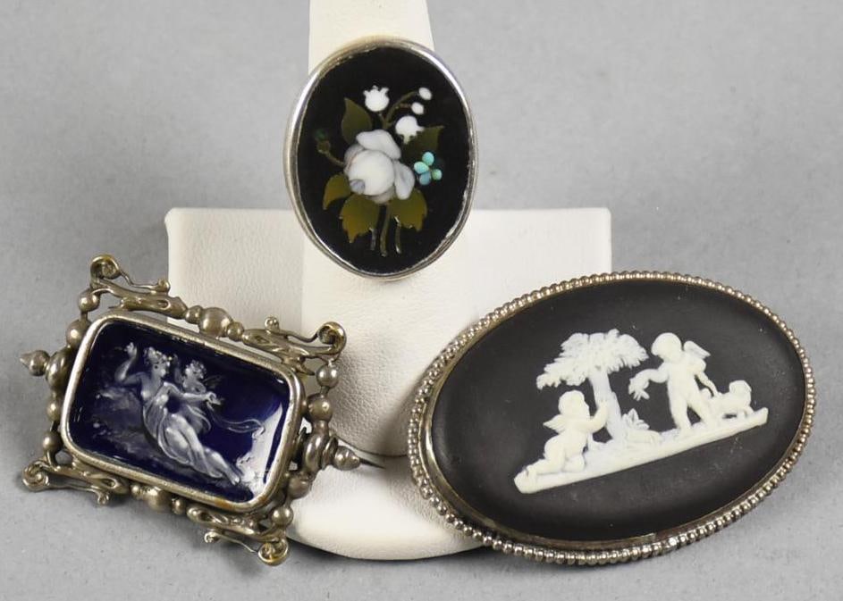 Vintage Sterling and Pate sur Pate  Jewelry Assortment (1 of 7)