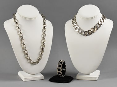 Marcel Boucher And Tara Anne  Mexico Sterling Necklace, Bracelet