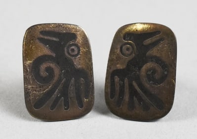 Los Ballesteros Taxco 925 Sterling Cuff Links