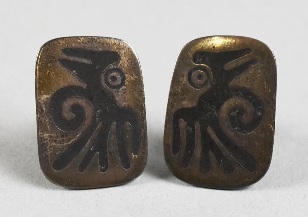 Los Ballesteros Taxco 925 Sterling Cuff Links (1 of 5)