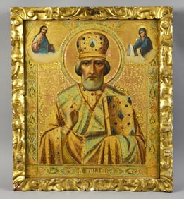 Saint Nicholas of Myra Hand Painted Russian Icon