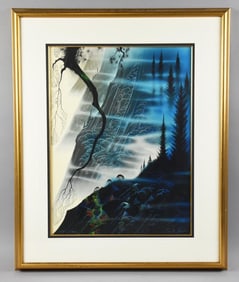 Eyvind Earle (1916-2000) Signed Sea and Fog Ltd Ed Serigraph