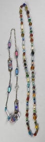 Vintage Pair Beaded Necklaces