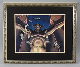 Disney Fantasia Night on Bald Mountain Framed Pin Set Ltd Ed