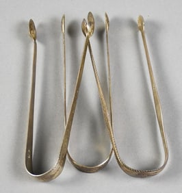 c1780 Hester Bateman & George Whiting London Sterling Tongs