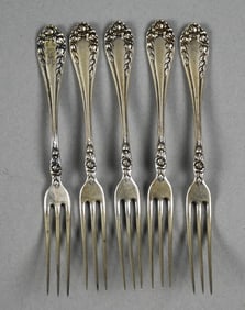 1898 R. Wallace & Sons The Rose Strawberry Forks