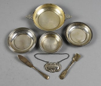 Assorted Victorian to Mid Century Sterling Pieces