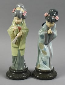 Lladro Figurines Japanese Girl Figurines