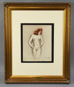 Louis Icart from La Vie des Seins Hand Colored Gravure