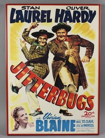 1943 Laurel & Hardy Jitterbugs 20th C Fox Movie Poster