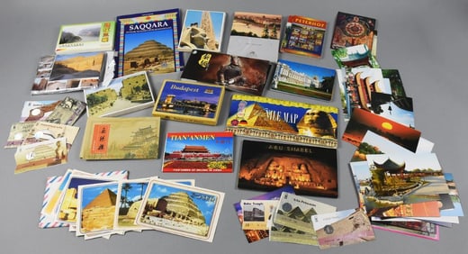 Assorted Postcards & Travel Brochures, Egypt & More