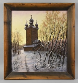 E. Statenkov (Russia) Oil on Canvas, Ascension Church
