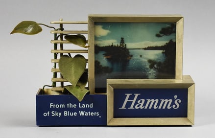Vintage Hamm's Scene-O-Rama Countertop Advertising Sign