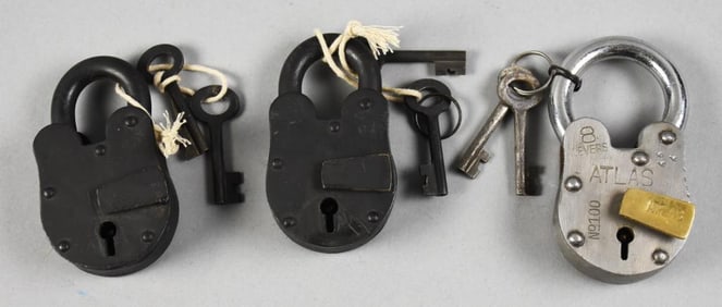 Assorted Vintage Padlocks with Keys