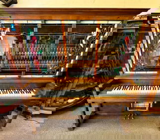 c1920 Marshall & Wendell Reproducing Piano-WORKS!