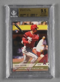 2018 Topps Now Shohei Ohtani Rookie Card Beckett 9.5 Gem Mint