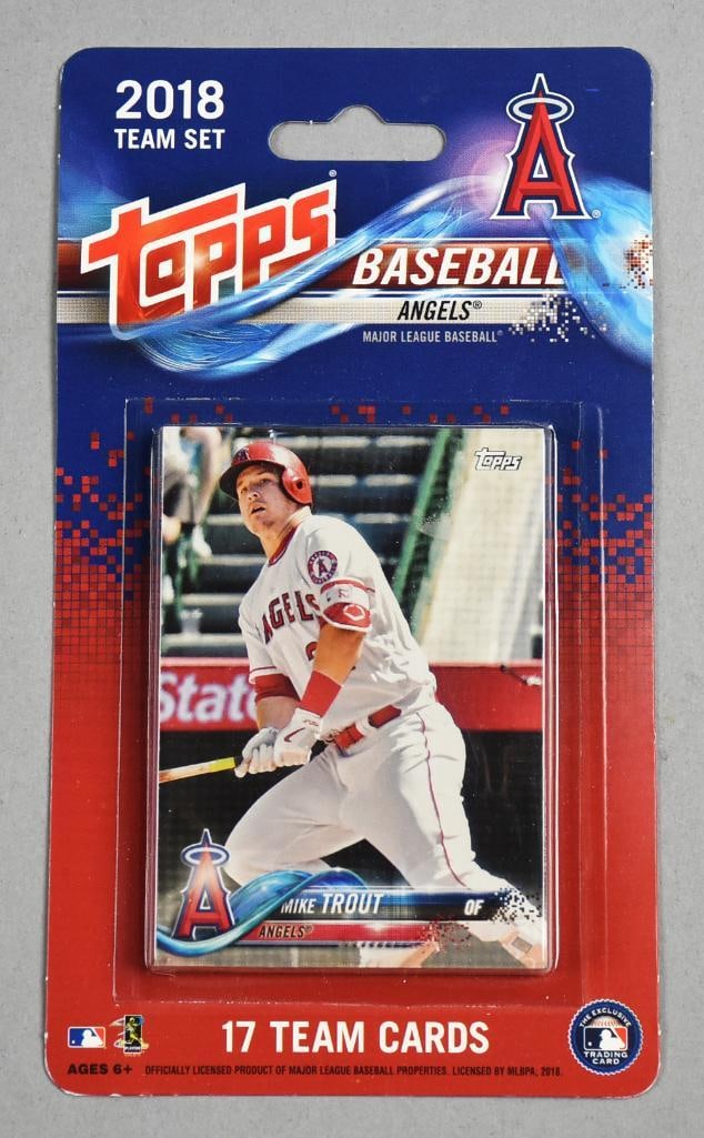 2018 Topps Angels Cards Ohtani 1st Rookie & Trout (1 of 2)