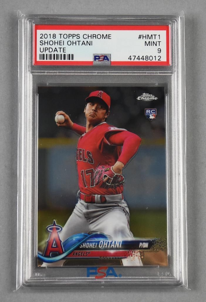 2018 Topps Chrome Update  Rookie  Shohei Ohtani RC PSA 9 Mint (1 of 2)
