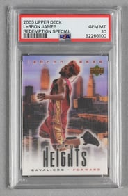 2003 Upper Deck Lebron James Redemption Special PSA GEM MT 10