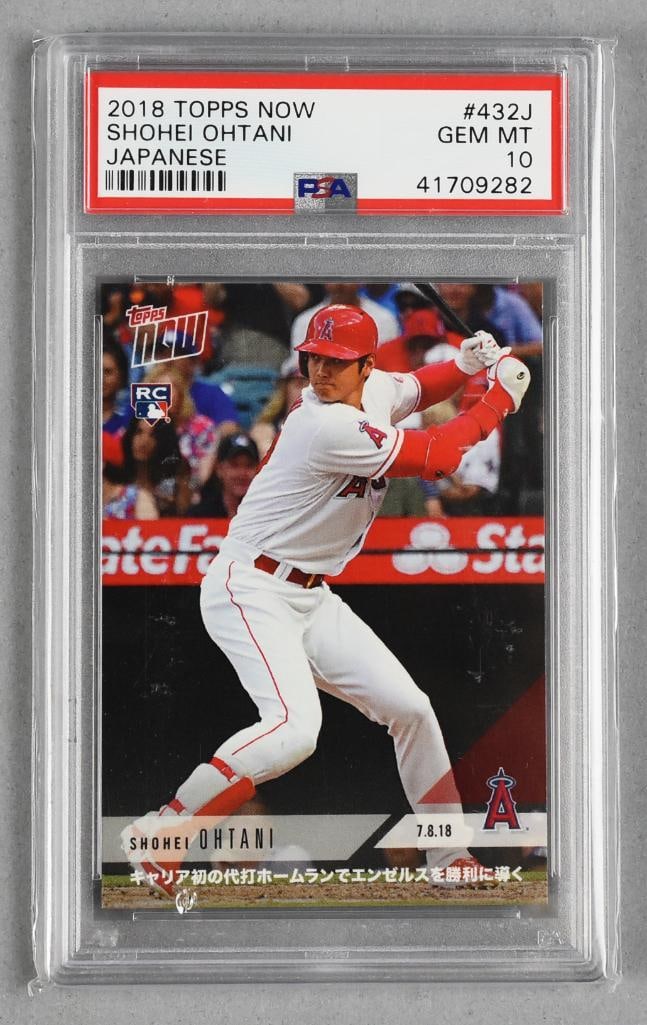 2018 Topps Now #432J Shohei Ohtani Japanese PSA 10 (1 of 2)