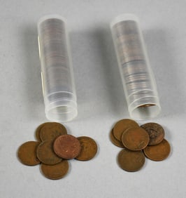 (100) Indian Head Pennies, Tubed and Unsearched