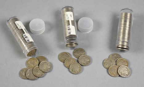 (120) Buffalo Indian Head Nickels, Tubed and Unsearched