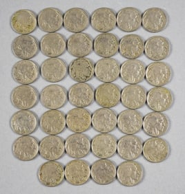 1930s Buffalo Indian Head Nickels, Unchecked - F to VF