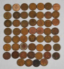 1890s-1900s Indian Head Cents - Unchecked VF