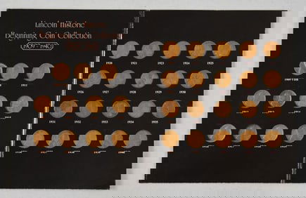 Lincoln Historic Beginning Coin Collection, 1909-1940 Full