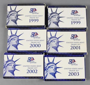 1999-2003 US Mint Proof Sets