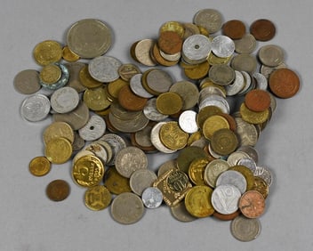 Large Assortment of Foreign Coins