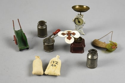 Vintage German Miniature Doll House Toys & More