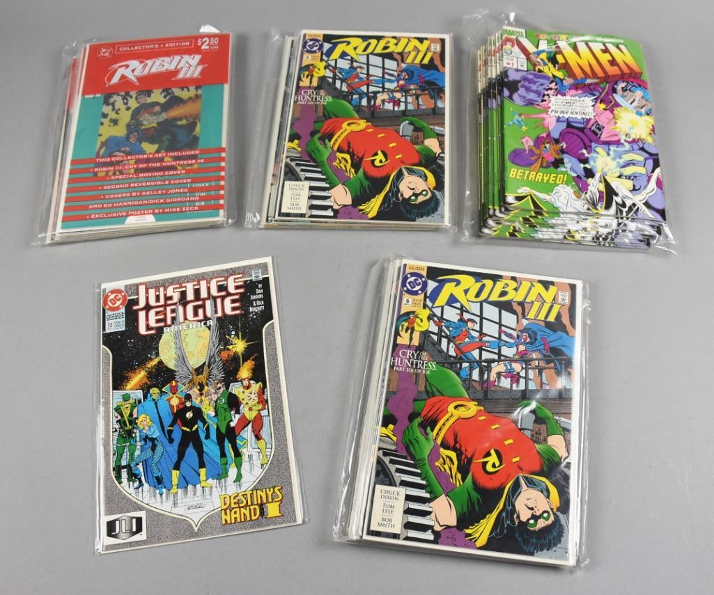 (33) Modern Age DC and Marvel Comic Books - Sleeved (1 of 3)