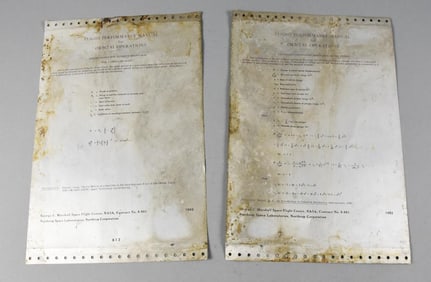 RARE!! 1962 NASA Flight Performance Manual, Metal