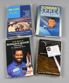 1980s-2000s Assorted Non-Fiction Books, Astronauts Signed