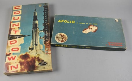 1967, 1969 Mondotoy & Tracianne Space Board Games