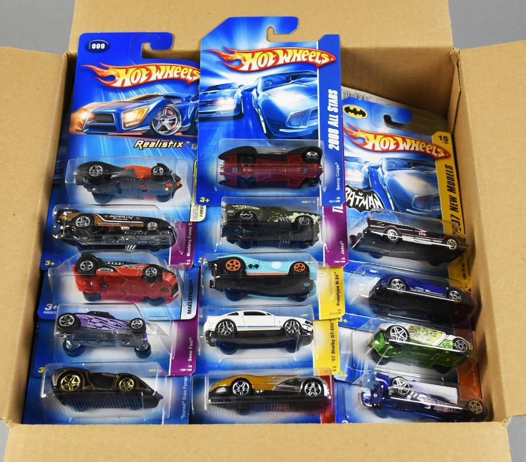 2000s 88 Hot Wheels Blue Card Diecast. MOC NOS: Lot isM mattel Hot Wheels Blue Card Diecast. MOC NOS. Single owner collection from the largest toy collector on the West Coast.
